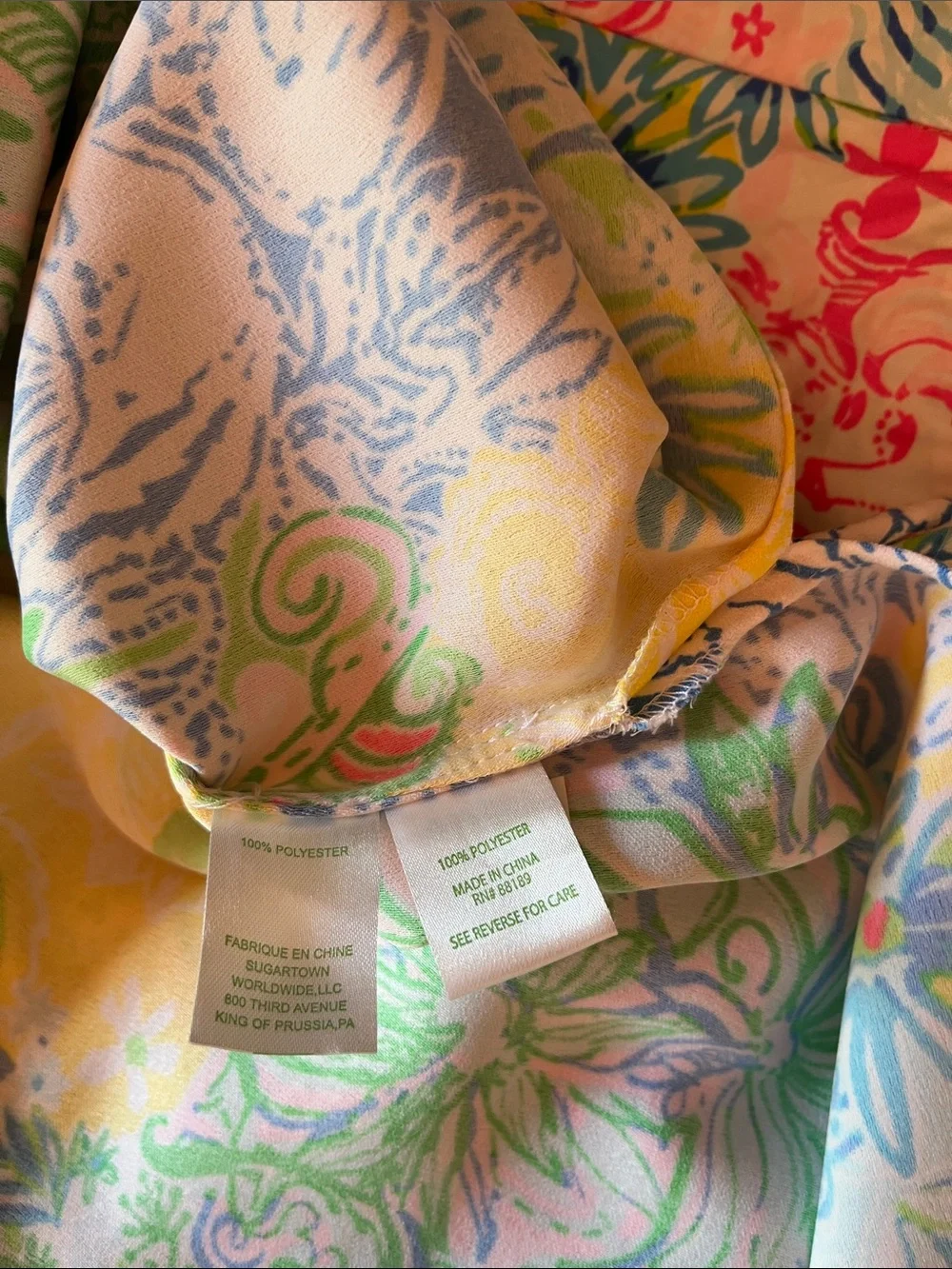 Lilly Pulitzer Multicolor Floral Print Top + matching shorts rare SET